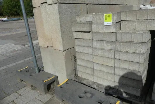 Pallet with contents - stone building elements