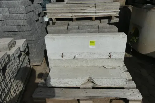 Pallet with contents - stone building elements
