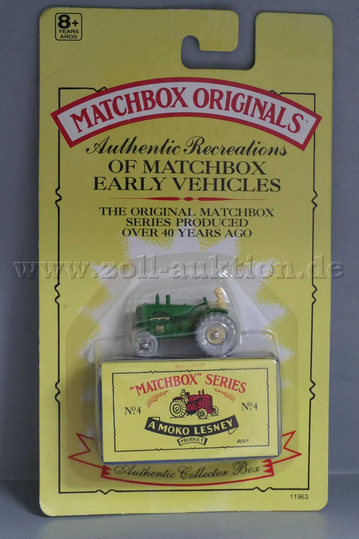 1 Matchbox Modell Originals Authentic Recreations Nr.4 Traktor, 1:64