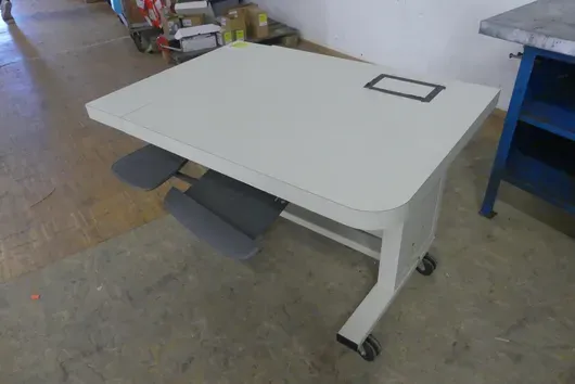 Sonoscan - Table de commande mobile avec tiroirs pour clavier
