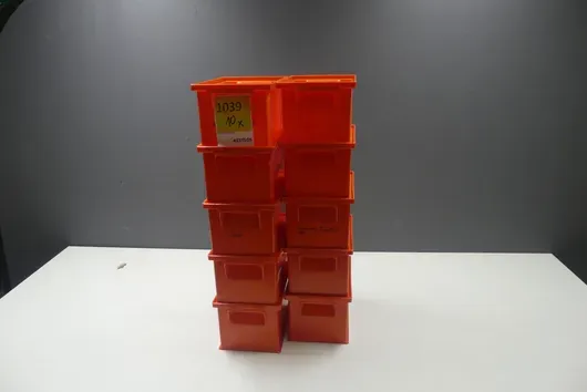 10x bacs empilables, orange