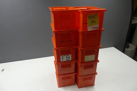10x bacs empilables, orange