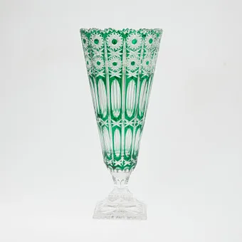 LAUSITZER. ATTRIBUTED. Crystal vase, 20th century, Germany.