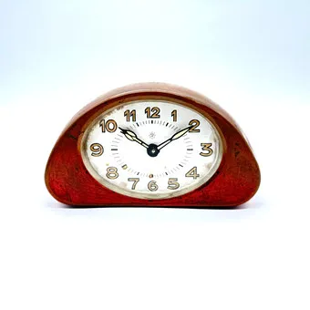JUNGHANS TISCHUHR TISCHWECKER KUPFERGEHÄUSE 1920ER/1930ER.