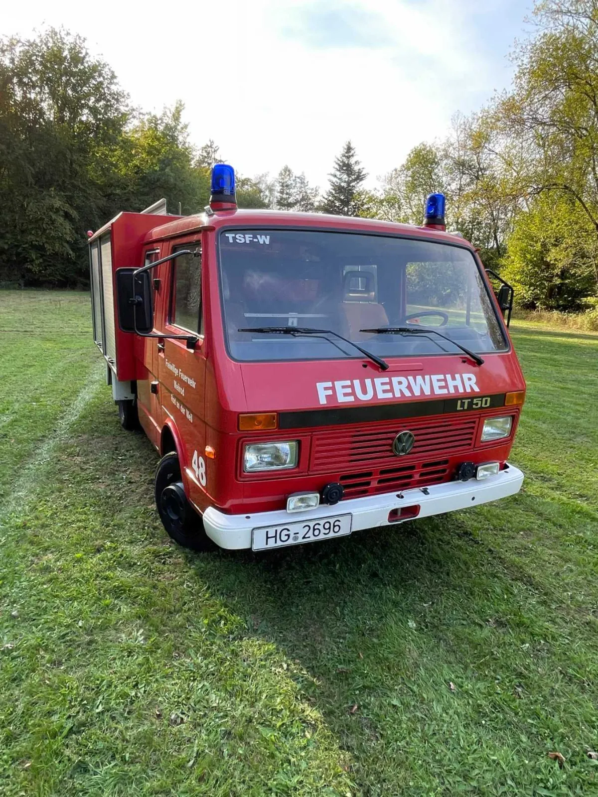 1 VW LT-50, TSF-W, met draagbare pomp en watertank van 500 l