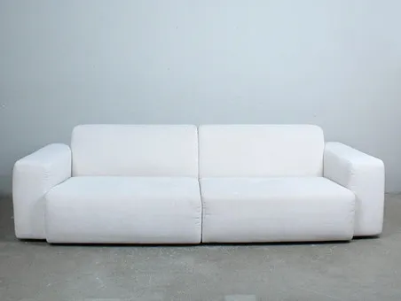 GLOBAL WOHNEN. Sofa / Zweisitzer / Modulsofa, Modell "Elementos", Zwei Elemente mit Armlehne.