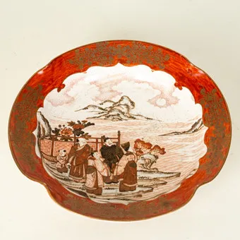 Miska japońska, Kutani Ware, okres Meiji.
