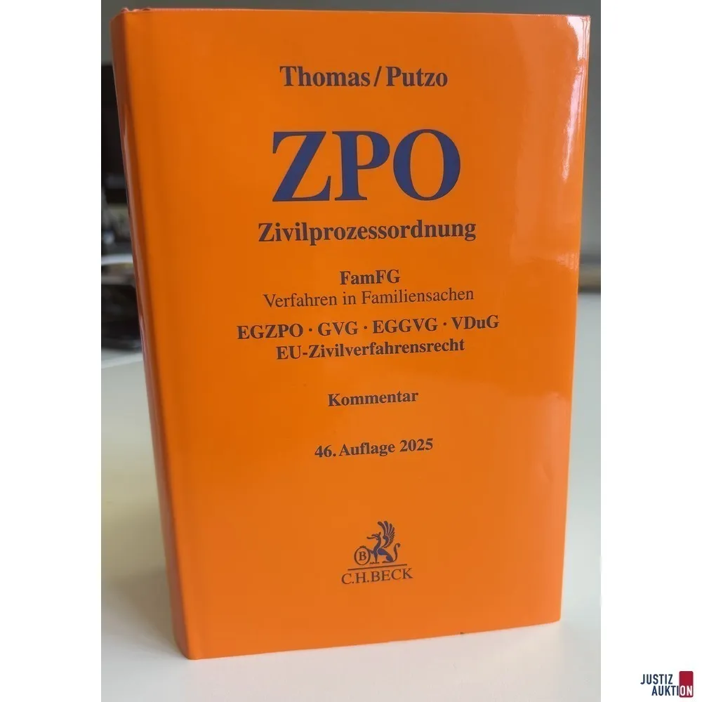 Thomas/Putzo,ZPO-Kommentar, 46.Auflage 2025, gebraucht