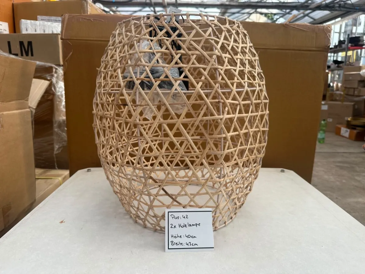 Sada dřevěných lamp (2 kusy)