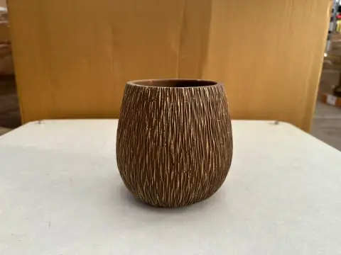 Stone vase lot (8 pieces)