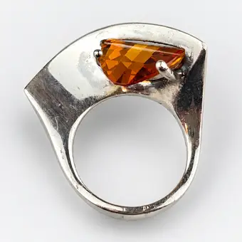 GROSSER DESIGNRING - STERLING SILBER 925/000.