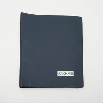 JUNGHANS. Collection folder for watchmakers, 1970s-1980s, Schramberg, Germany.
