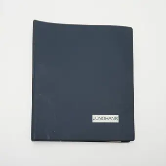 JUNGHANS. Sammelmappe für Uhrenmacher, 1970er-/1980er Jahre, Schramberg, Deutschland.