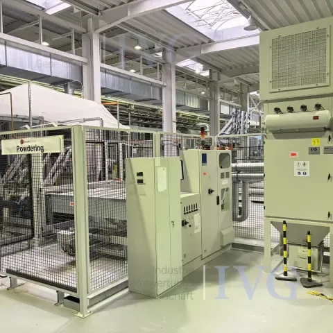 Poedercoatingsmachine voor zonnecellen SCHWINDT - DEUSSEN TFR 02 - 13/20S