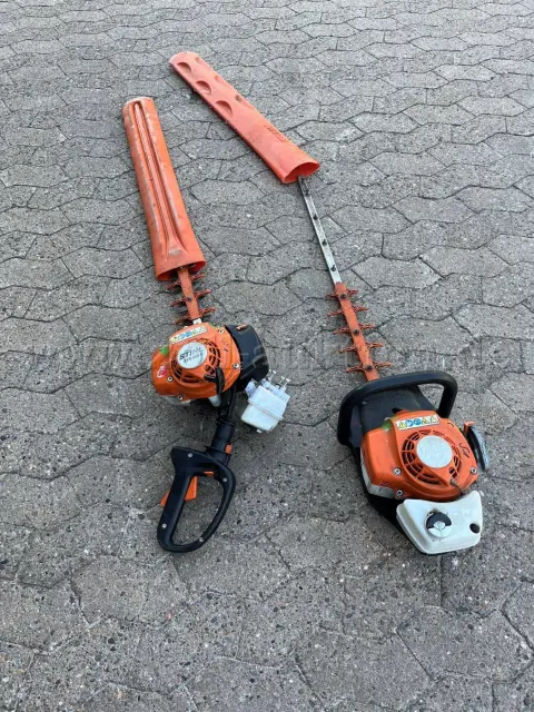 2 Stihl HS 82 R benzineheggenscharen voor onderdelen
