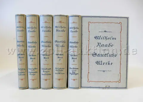 5 Bände - Wilhelm Raabe Sämtliche Werke Erste Serie (Band 2-6)