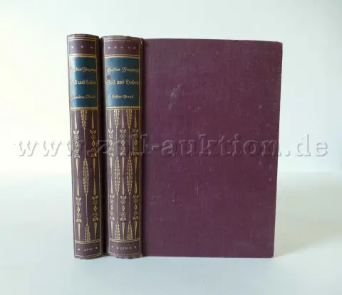 2 antiquarische Bände - Soll und Haben von Gustav Freytag, 1916