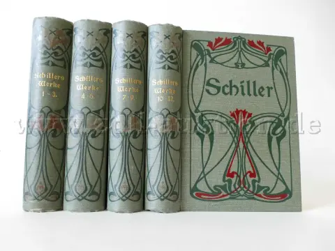 4 Bücher - Schillers sämtliche Werke in zwölf Bänden