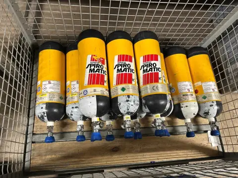 10 Interspiro breathing air cylinders