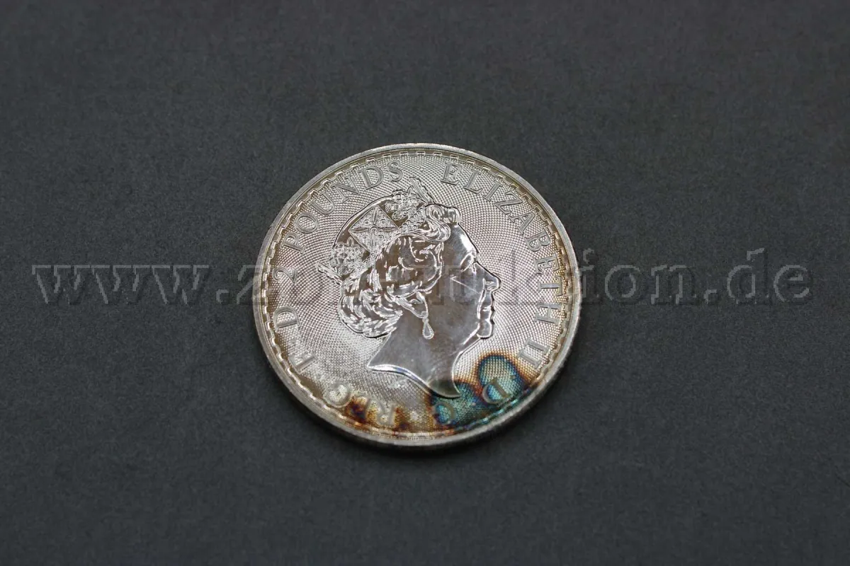 1 Silbermünze 2 Pounds - Elisabeth II "5th portrait" (Feinsilber 999)