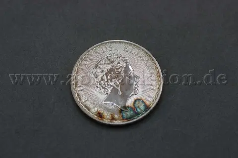 1 Silbermünze 2 Pounds - Elisabeth II "5th portrait" (Feinsilber 999)
