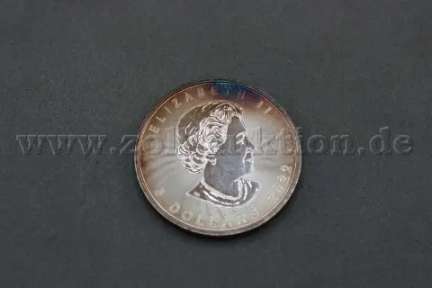 1 Silbermünze 5 Dollars Elisabeth II "4th portrait; SML Bullion" (Feinsilber 999)