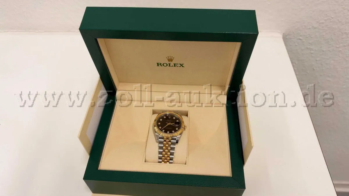 1 Herren Armbanduhr der Marke ROLEX, Modell Datejust 7500/000 Gelbgold