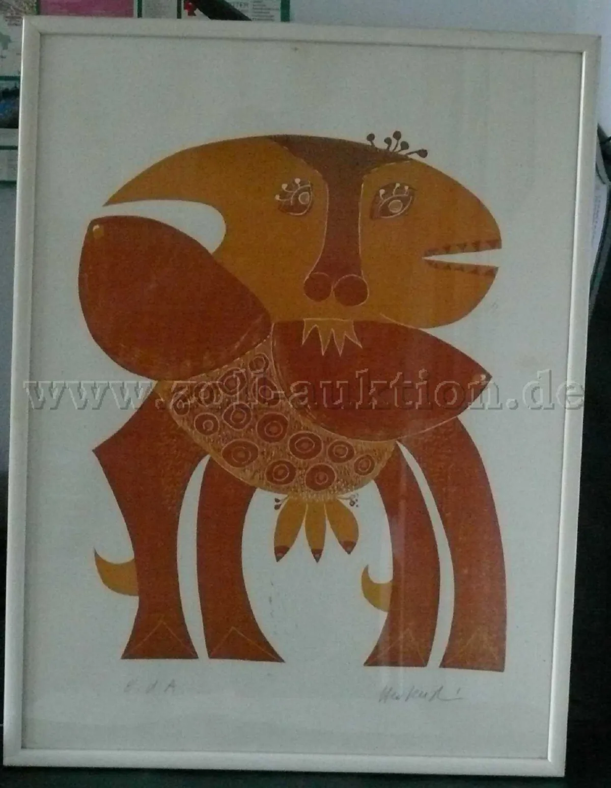 2 kunstdrukken Honigkuh en Fischerweibchen van Hertenstein