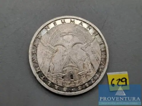 Pièce en argent République fédérale d'Allemagne 5 DM Balthasar Neumann 1978 TTB issu de BE argent .625 11,2 g poids brut