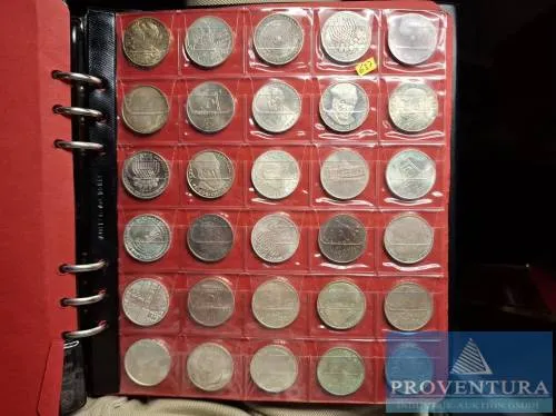 Silbermünzen Bundesrepublik Deutschland 30x 5 DM Silber .625 11.2 gr Rauhgewicht