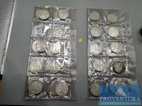 Zilveren munten Bondsrepubliek Duitsland 29x 5 DM Zilveren Adelaar Zilver .625 11,2 gr brutogewicht