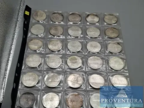 Zilveren munten Bondsrepubliek Duitsland 30x 5 DM zilver .625 11,2 gr brutogewicht