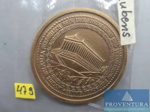 Bronzen medaille Rubens/ Walhalla 31,98 g