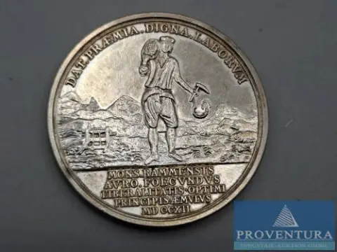 Zilveren munt 1000 jaar mijnbouw Rammelsberg zilver .925 60,04 gr brutogewicht
