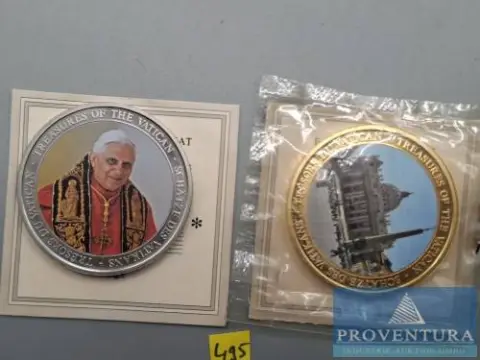 Medailles Schatten van het Vaticaan 2x Benedictus XVI
