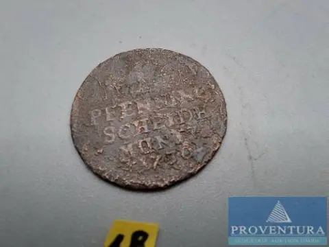 Circulatiemunt Brunswijk-Wolfenbüttel 1 Pfennig 1730 KM780