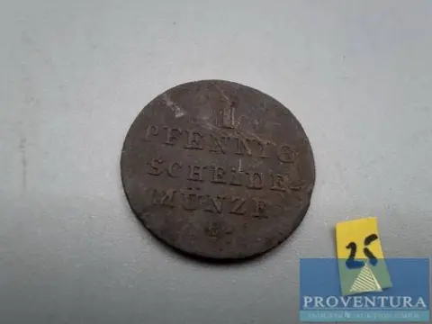 Circulatiemunt Koninkrijk Hannover 1 pfennig 1828B
