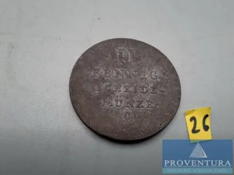 Circulatiemunt Koninkrijk Hannover 2 pfennig 1824C