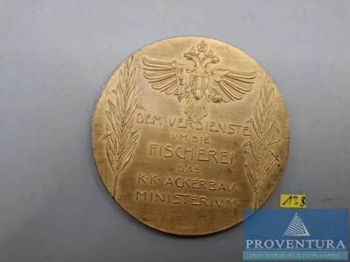 Verdienst-Medaille Fischerei im KK Ackerbau-Ministerium Wien 1906