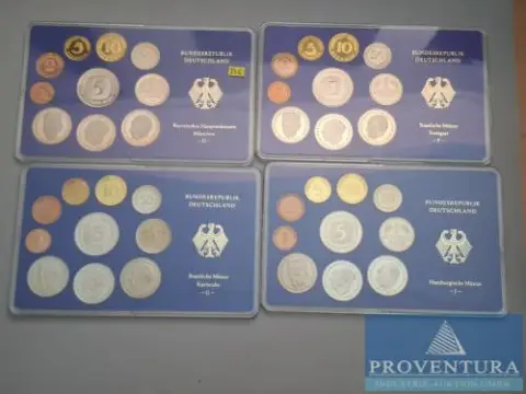 Muntenset Bondsrepubliek Duitsland 1980 DFGJ pp 51,52 DM