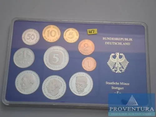Série de pièces RFA 1987 F pp 12,88 DM