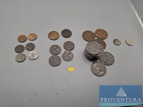 Circulation coins Norway 1920-1950 1 Öre 1940 1941 1945 1946 1949 1950