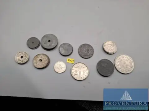 Circulatiemunten België voor 1943 5 Centimes 3x 1925 1941 1943