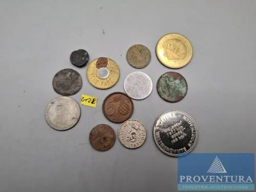 Token Spielmünzen und unbekannte Münzen ca. 12 Stück