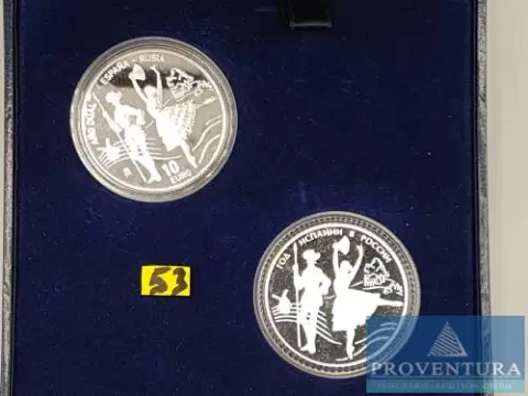 Zilveren muntset Dubbel jaar Rusland 3 roebel 2011