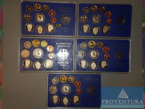 Muntset Bondsrepubliek Duitsland 1991 ADFGJ pp