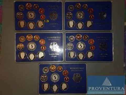 Muntset Bondsrepubliek Duitsland 1993 ADFGJ pp