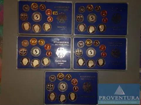 Muntset Bondsrepubliek Duitsland 1993 ADFGJ pp
