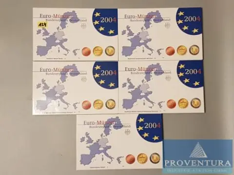 Euro KMS Bondsrepubliek Duitsland 2004 ADFGJ pp