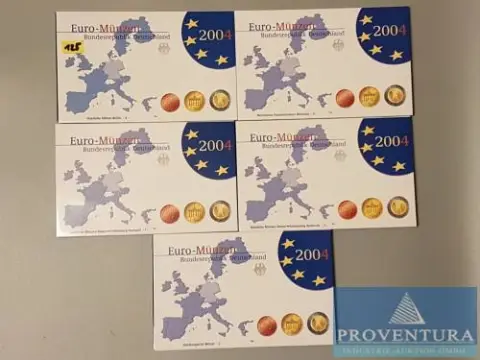 Euro KMS Bondsrepubliek Duitsland 2004 ADFGJ pp